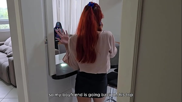 step-Sister decided to surprise her bf, but stpbro fucked her ass first